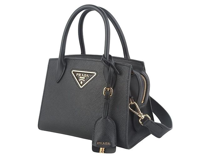 Prada Saffiano Gold Monochrome Mini Shoulder Bag - Ansicht 2