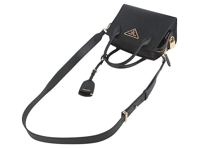 Prada Saffiano Gold Monochrome Mini Shoulder Bag - Ansicht 4