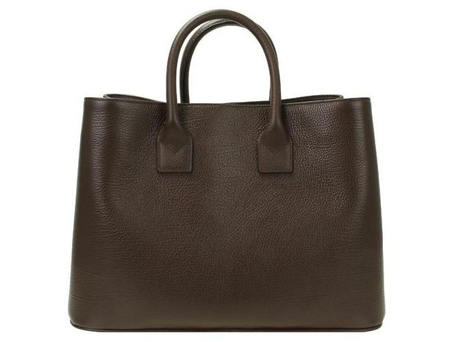 Burberry mala Medium em couro Burman Check - vista 3