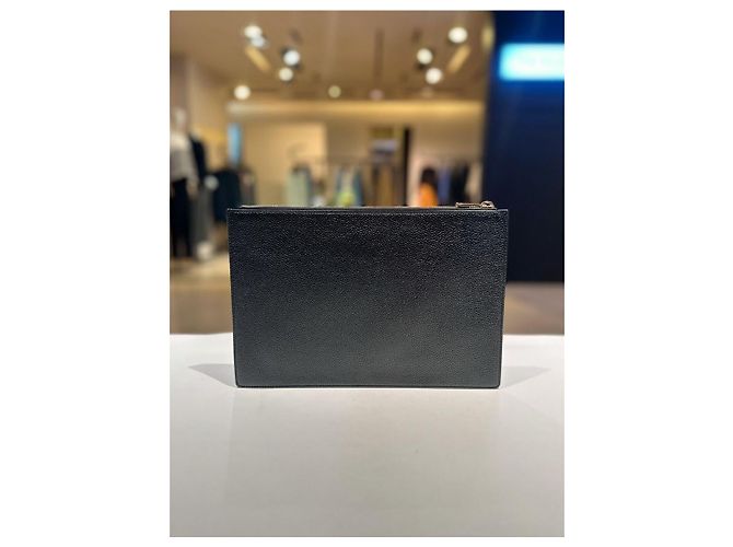 Gucci Clutch in pelle nera - vista 5