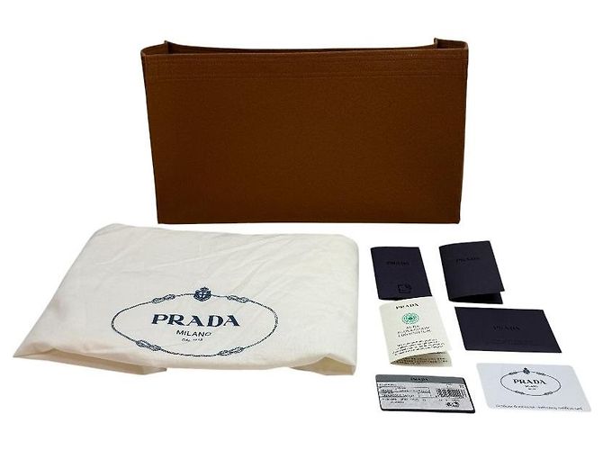 Prada Borsa Tote Symbol Jacquard Tobacco - vista 8