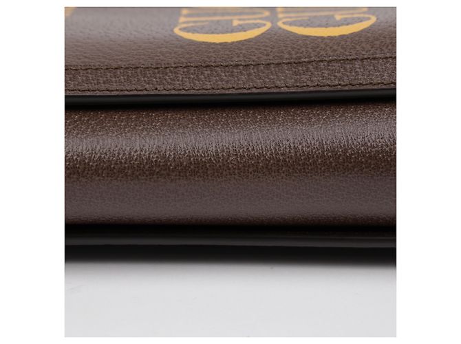 Gucci Großer Leder-Tote-Bag Braun - Ansicht 13