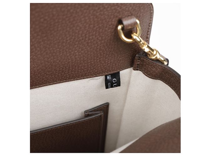 Gucci Großer Leder-Tote-Bag Braun - Ansicht 19