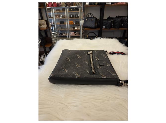 Gucci Borsa Messenger Supreme Tiger Print - vista 2
