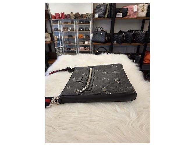 Gucci Borsa Messenger Supreme Tiger Print - vista 3