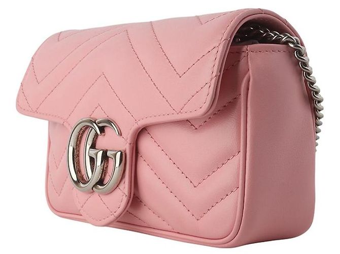 Gucci Borsa super mini a tracolla GG Marmont matelassé - vista 2