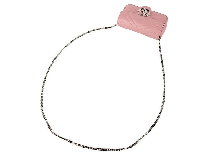 Gucci Borsa super mini a tracolla GG Marmont matelassé - vista 4