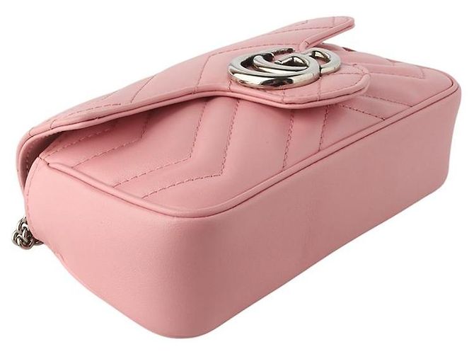 Gucci Borsa super mini a tracolla GG Marmont matelassé - vista 5