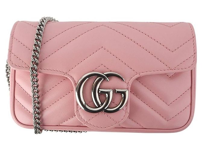 Gucci Borsa super mini a tracolla GG Marmont matelassé - vista 8