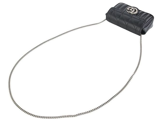 Gucci Borsa a tracolla super mini GG Marmont matelassé - vista 4