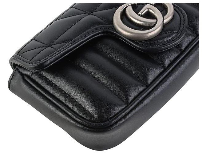 Gucci Borsa a tracolla super mini GG Marmont matelassé - vista 5