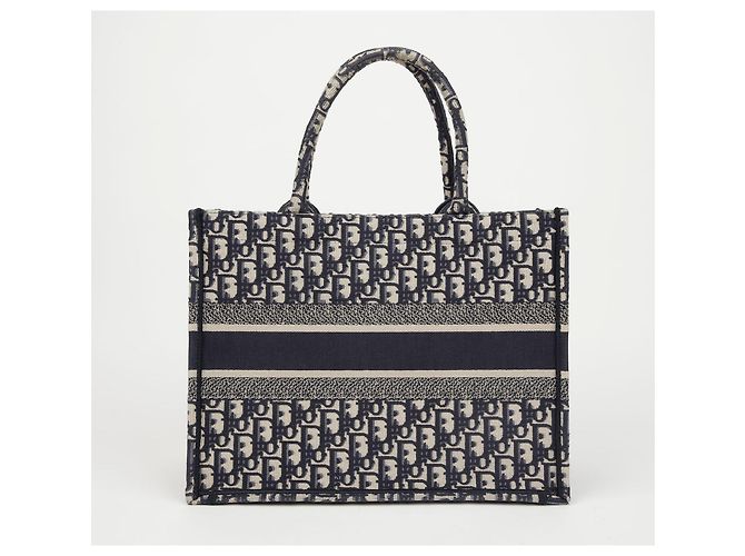 Dior Bolso Book Tote Medium Oblique Azul - vista 3