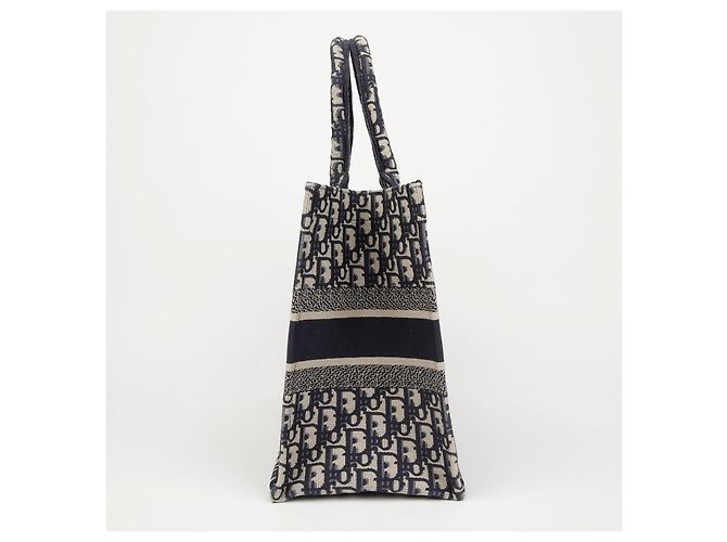 Dior Bolso Book Tote Medium Oblique Azul - vista 4