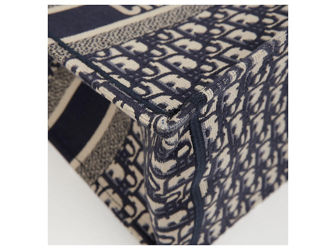 Dior Bolso Book Tote Medium Oblique Azul - vista 8
