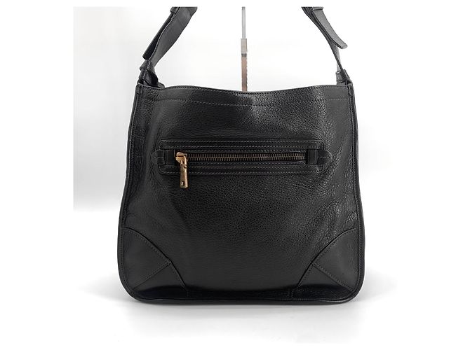 Prada Cervo Gold Logo Schultertasche - Ansicht 11