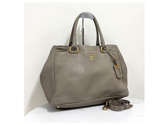 Prada Vitello Daino Tote Bag Shoulder Bag - view 2