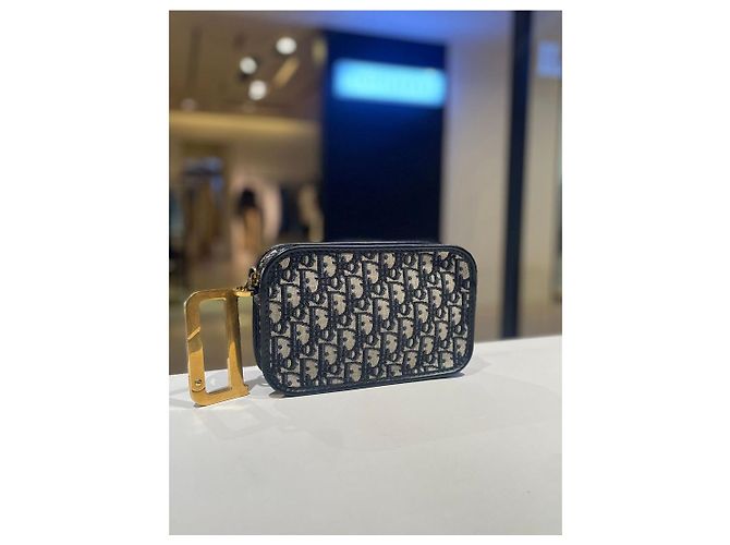 Dior Clutch Oblique Gold con anello a D - vista 5