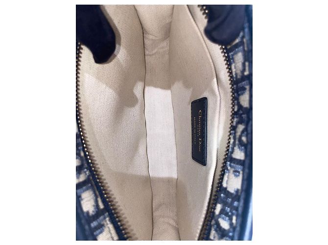 Dior Clutch Oblique Gold con anello a D - vista 8