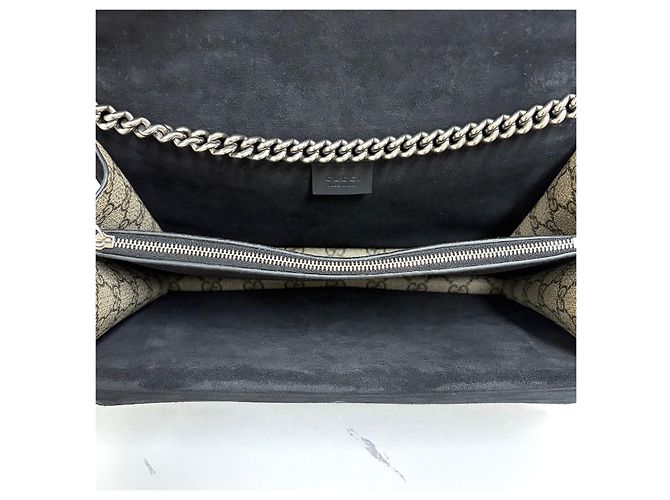 Gucci Borsa a tracolla Dionysus GG Supreme Medium con catena - vista 13