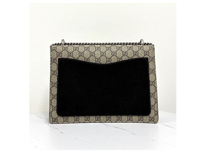Gucci Borsa a tracolla Dionysus GG Supreme Medium con catena - vista 4