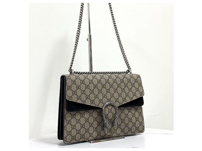 Gucci Borsa a tracolla Dionysus GG Supreme Medium con catena - vista 6
