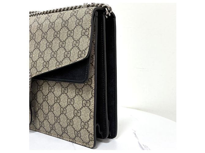 Gucci Borsa a tracolla Dionysus GG Supreme Medium con catena - vista 8