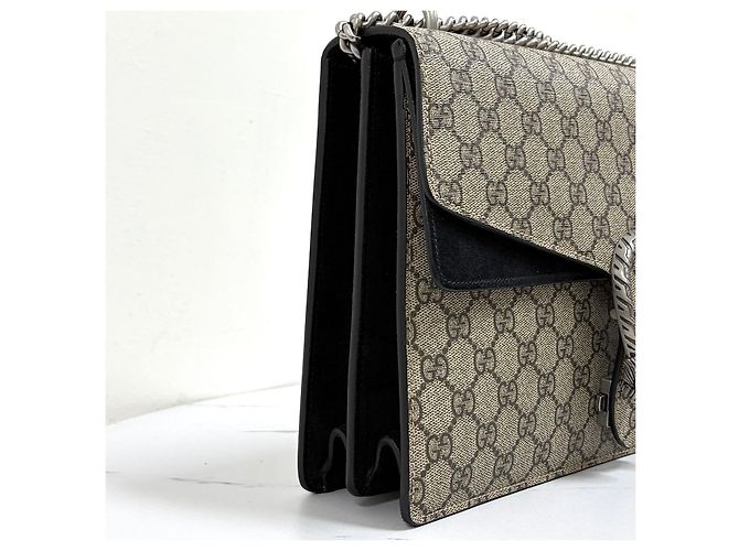 Gucci Borsa a tracolla Dionysus GG Supreme Medium con catena - vista 9