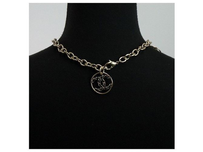 Chanel Collana a Catena Dorata con Logo CC da Donna - vista 4