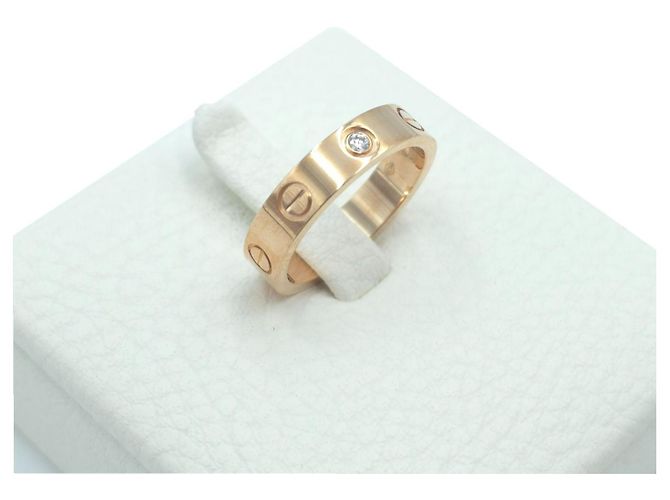Cartier Love Diamond Ring Rose Gold Size Ring - Ansicht 3