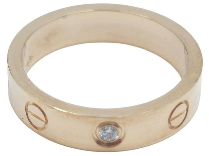 Cartier Love Diamond Ring Rose Gold Size Ring - Ansicht 7