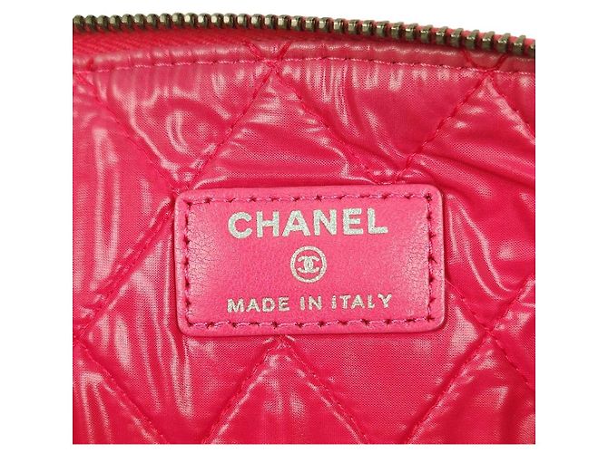 Chanel Clutch traforata rosa - vista 10