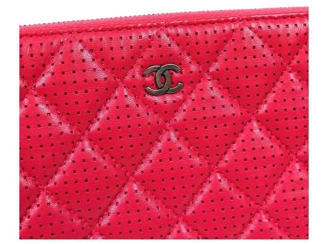Chanel Clutch traforata rosa - vista 6