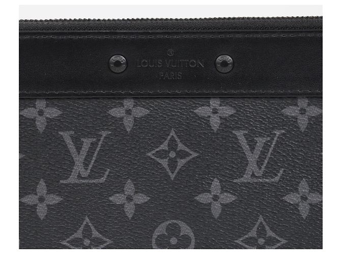 Louis Vuitton Pochette Jour Borsa a Mano da Uomo Monogram Eclipse - vista 3