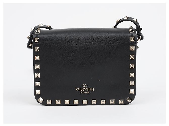 Valentino Borsa a tracolla Rockstud con patta Nera - vista 3