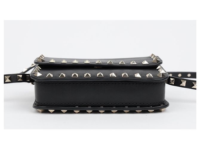 Valentino Borsa a tracolla Rockstud con patta Nera - vista 5