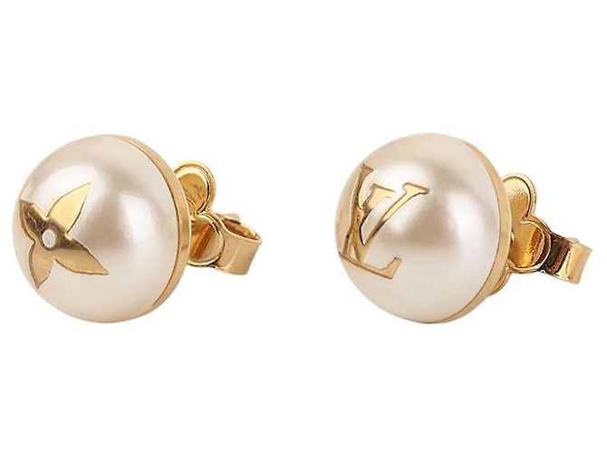 Louis Vuitton Orecchini My Mix Pearl in perle e tono dorato - vista 2
