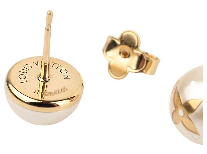 Louis Vuitton Orecchini My Mix Pearl in perle e tono dorato - vista 5