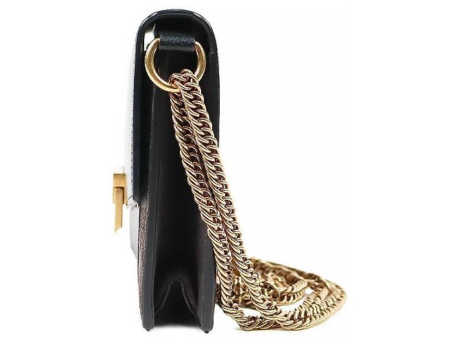 Givenchy Bolsa de ombro com aba preta - vista 2