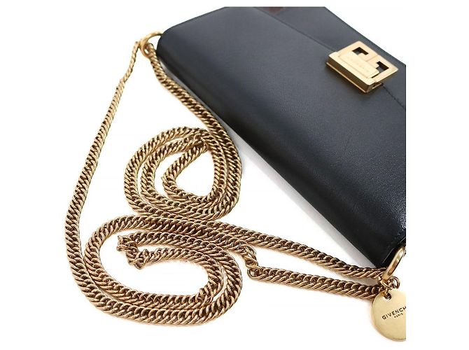Givenchy Bolsa de ombro com aba preta - vista 7