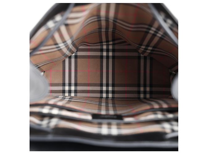 Zaino Burberry in pelle di vitello marrone - vista 10
