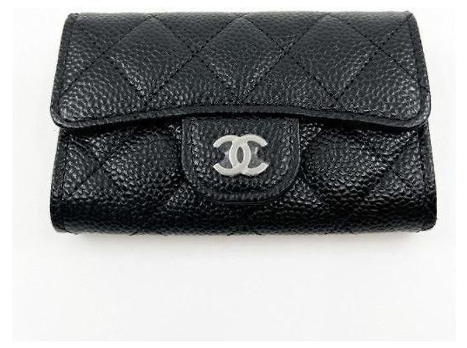 Chanel Portacarte Classico Nero Argento - vista 10