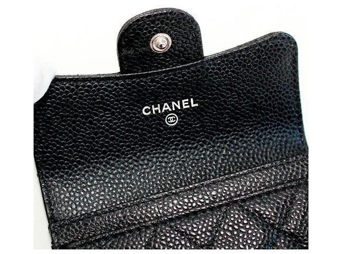 Chanel Portacarte Classico Nero Argento - vista 7