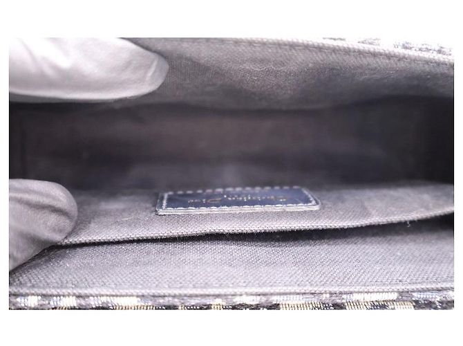 Dior Borsa a spalla Box Montaigne in jacquard Oblique - vista 13