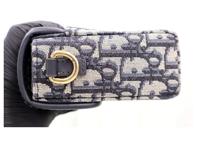 Dior Borsa a spalla Box Montaigne in jacquard Oblique - vista 4
