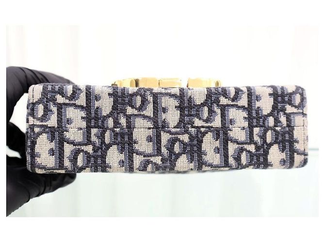Dior Borsa a spalla Box Montaigne in jacquard Oblique - vista 6