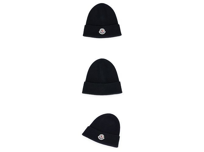 Moncler Wollbeanie mit Logo-Patch - Ansicht 3
