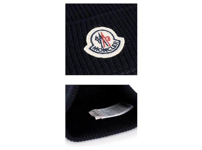 Moncler Wollbeanie mit Logo-Patch - Ansicht 4
