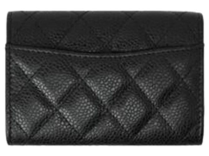 Chanel Tarjetero Classic Black Gold - vista 3