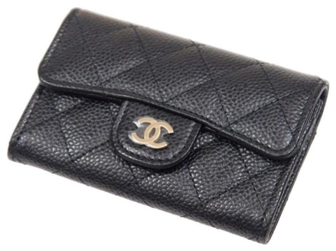 Chanel Tarjetero Classic Black Gold - vista 4