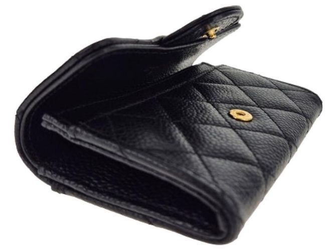 Chanel Tarjetero Classic Black Gold - vista 5